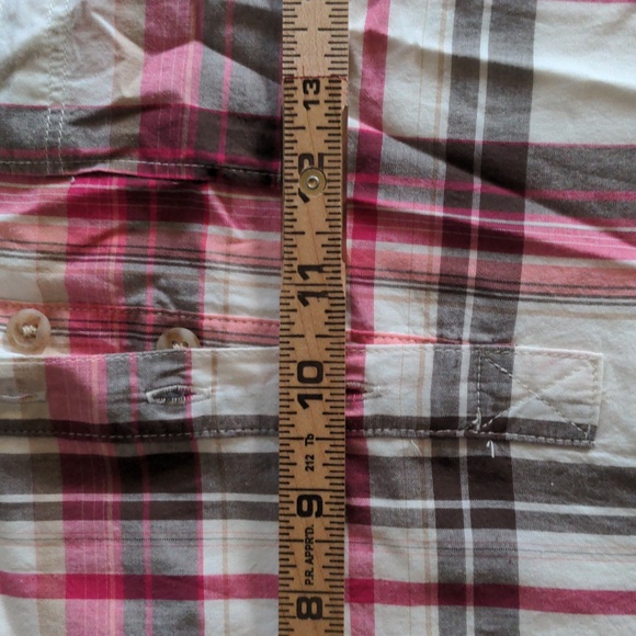 Old Navy Women's Size XXL 16 Plaid Ruffle Hem Shirt Dress New with Tags Flawed - Picture 9 of 12